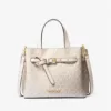 Michael Kors Emilia Small Logo Satchel Light Cream Multi