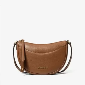 Michael Kors Dover Small Leather Crossbody Bag Luggage