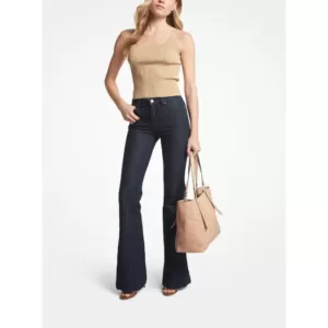 tas jinjing wanita Michael Kors Arlo Large Grab Tote Leather