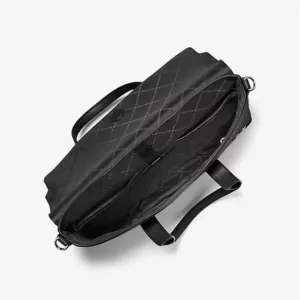 Michael Kors Cooper Pebbled Leather Briefcase Black