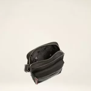 tas selempang pria Bally Faara Nylon Crossbody Bag in Black