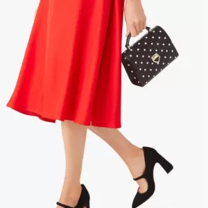 tas selempang wanita Kate Spade Lovitt Dot Small Top Handle Crossbody Black Multi