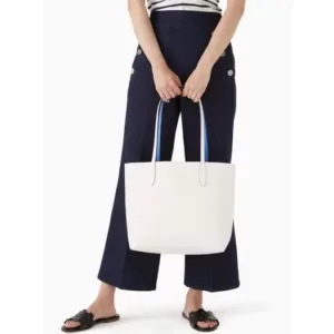 Kate Spade Ava Reversible Tote Frisbee Blue