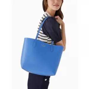 Kate Spade Ava Reversible Tote Frisbee Blue