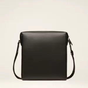 Bally Elter Mecoy Leather Crossbody Bag Black White