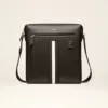 Bally Elter Mecoy Leather Crossbody Bag Black White