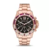 jam tangan wanita Michael Kors Everest Chronograph Rose Gold-Tone Stainless Steel