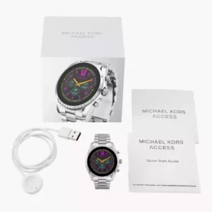 jam tangan pintar wanita Michael Kors Gen 6 Bradshaw Stainless Steel Smartwatch