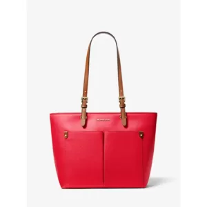 Michael Kors Jet Set Medium Pebbled Leather Pocket Tote Bag