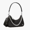 tas bahu wanita Tory Burch Mercer Small Nylon Crescent Bag Black