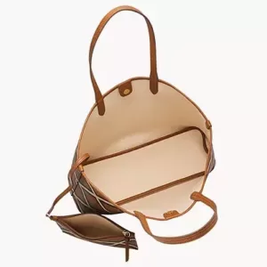 Fossil Williamson Tote Brown Patchwork