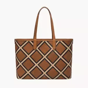 Fossil Williamson Tote Brown Patchwork