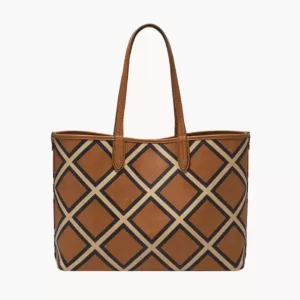 Fossil Williamson Tote Brown Patchwork
