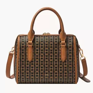Fossil Williamson Satchel Brown Multi