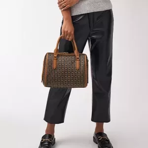 Fossil Williamson Satchel Brown Multi