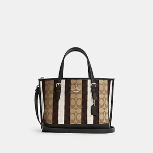 Coach Mollie Tote 25 In Signature Jacquard With Stripes