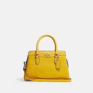 tas wanita Coach Mini Darcie Carryall Silver Canary
