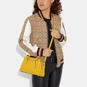 tas wanita Coach Mini Darcie Carryall Silver Canary