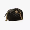 tas bahu wanita Tory Burch Small Kira Chevron Camera Bag Black