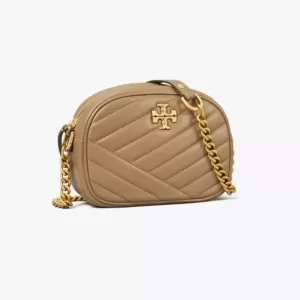 tas bahu wanita Tory Burch Small Kira Chevron Camera Bag Sandpiper