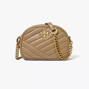 tas bahu wanita Tory Burch Small Kira Chevron Camera Bag Sandpiper