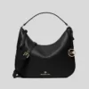 Michael Kors Kelsey Medium Pebbled Leather Shoulder Bag Black